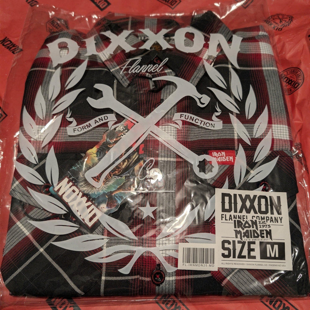 Dixxon Iron Maiden Flannel Men's Size M